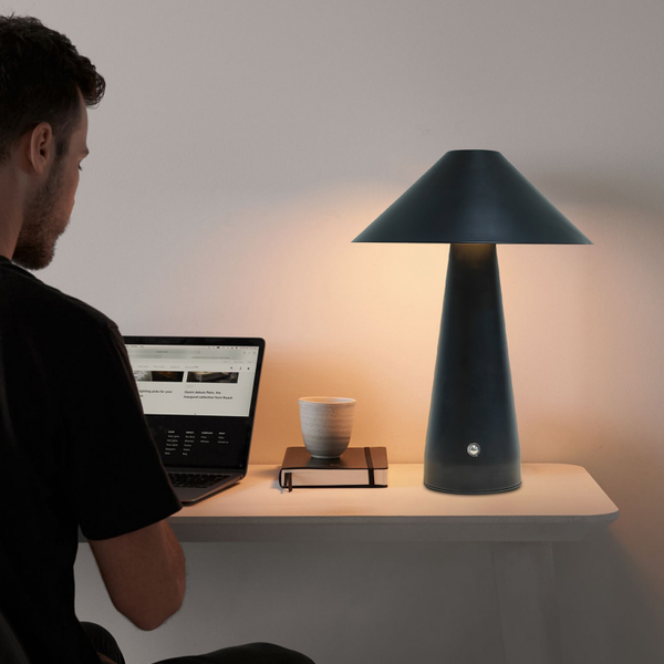 LedLight Large Round Rechargeable LED Lamp 1859 (Iron+Acrylic)