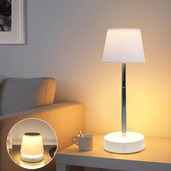 LedLight White Rechargeable LED Lamp 1869 (Iron + ABS)